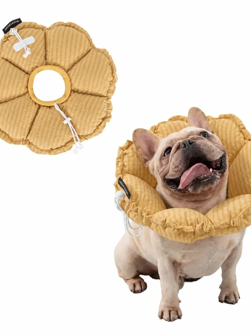 H Hidream Dog Cone Collar - XL-B, for Wide-Neck Dogs (Pugs, Bulldogs, Bullies)